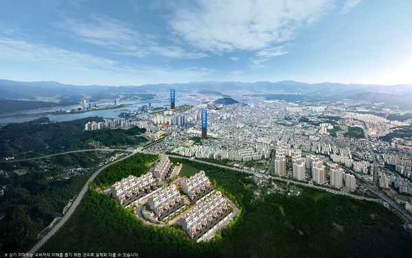 춘천 삼부르네상스 더테라스 조감도. 자료=삼부토건