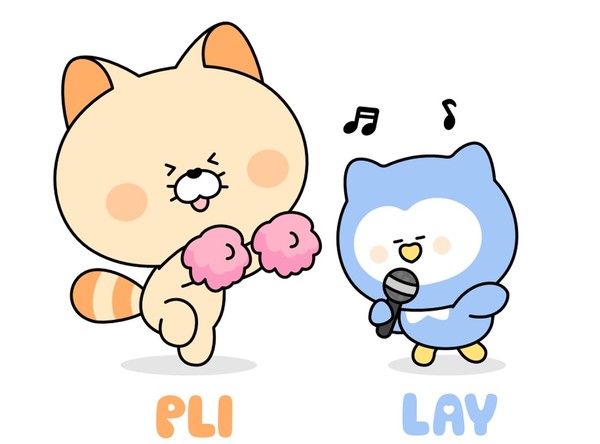 신한금융의 새로운 그룹 대표 캐릭터 라쿤 '플리(왼쪽)'와 부엉이 '레이'. 출처=신한금융그룹