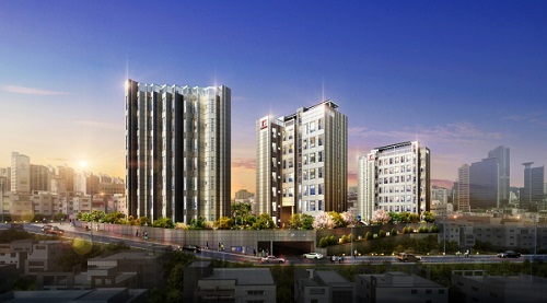 남구로역 동일 센타시아 야경 투시도  출처=동일건설