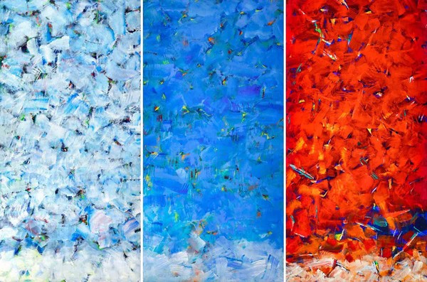 내 안의 빛(The light inside me)022018, 022038, 022028, Acrylic on canvas 120×240㎝(each), 2022