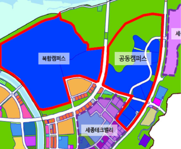 행복도시 신산업 혁신 생태계 조성 위치도.출처=행복청