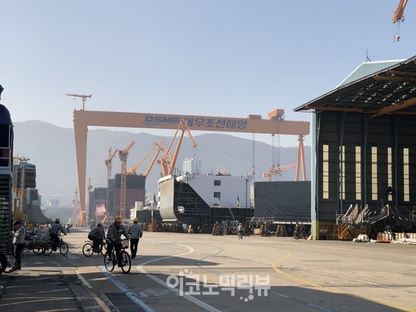 대우조선해양 거제 옥포 조선소 전경. 사진=이코노믹리뷰 DB