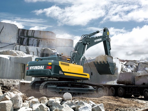 현대건설기계가 인도네시아에 수출하는 50톤급 대형 굴착기. 출처=현대제뉴인