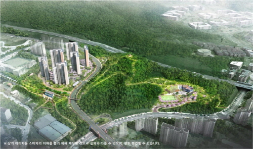 e편한세상 죽전 프리미어포레  조감도