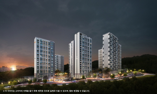 e편한세상 죽전 프리미어 포레 투시도