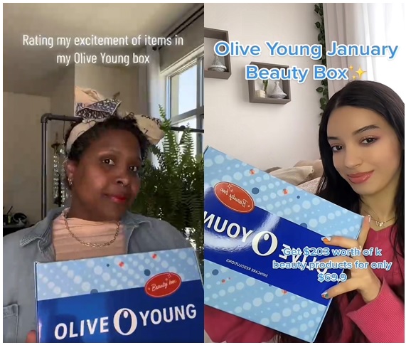 CJ올리브영 뷰티박스를 구매한 글로벌 고객. 사진=CJ올리브영