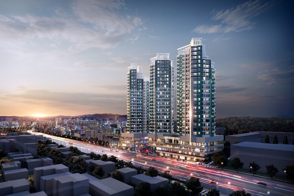 주상복합 아파트 '엘리프 미아역' 투시도. 출처=계룡건설