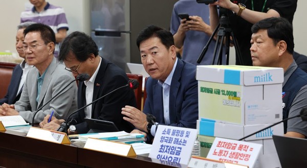  정부세종청사 최저임금위원회 회의실에서 열린 전원회의 모습(자료사진). 출처=연합뉴스