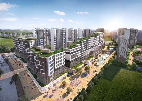 부산 '에코델타시티 24블록 민간참여 공공분양주택건립사업’ 조감도. 금호건설 제공