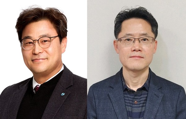 (왼쪽부터) 휴온스푸디언스 조성천 신임 대표이사, 이충모 대표이사