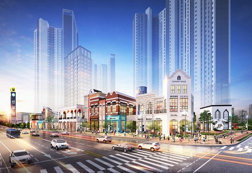 코벤트워크 검단 1차 상업시설 투시도