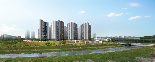 회천중앙역 대광로제비앙 투시도