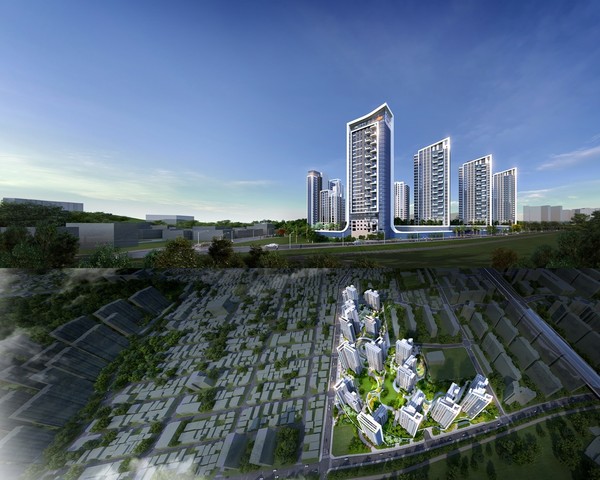 광주 동서작구역 재개발 정비사업 투시도. 출처=DL건설