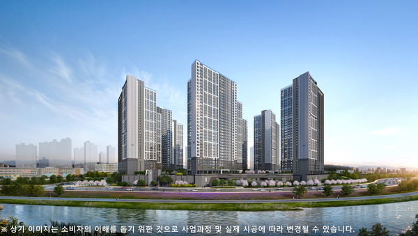 더샵 탕정인피니티시티 투시도. 사진=포스코이앤씨