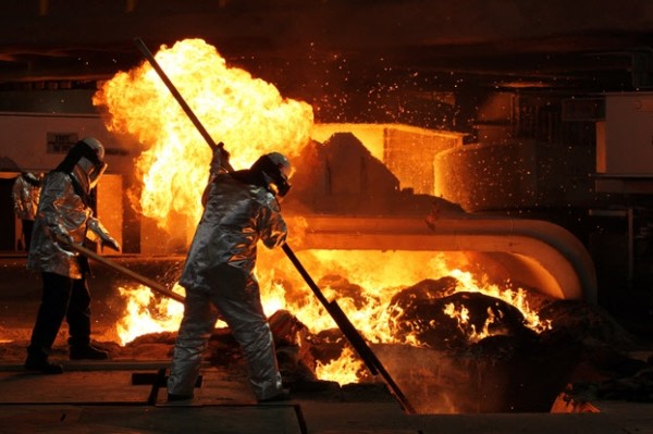 고로 작업 중인 현대제철 노동자. 사진=현대제철
