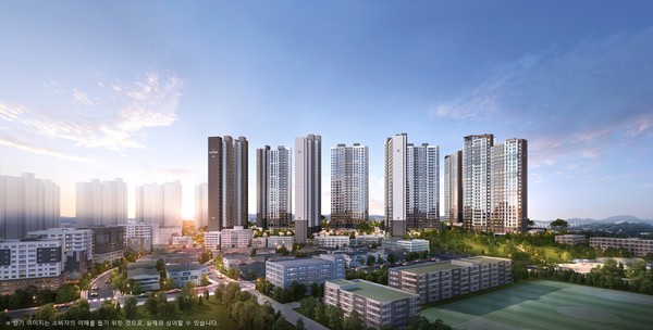 지제역 반도체밸리 쌍용 더 플래티넘 투시도. 사진=쌍용건설