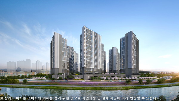 더샵 탕정인피니티시티 투시도. 사진=포스코이앤씨