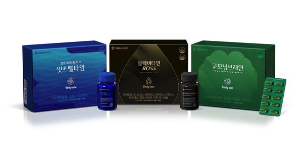 (왼쪽부터) 잇츠뺄타임, 블랙비타민SOS, 굿모닝브레인. 사진=대웅바이오