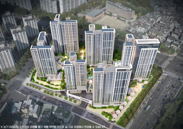 영통역자이 프라시엘 조감도. 사진=GS건설