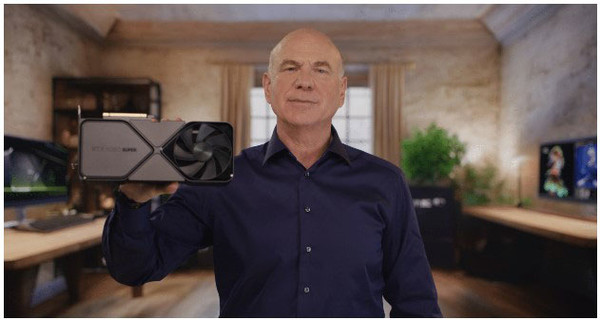 엔비디아 지포스(GeForce) 수석 부사장 제프 피셔(Jeff Fisher)가 자사의 GPU 신제품 지포스 RTX 4080 슈퍼 시리즈를 소개하고 있다. 출처= 엔비디아 