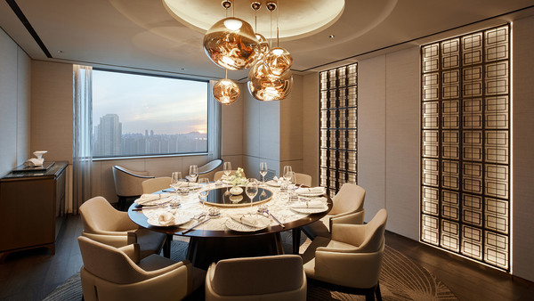 롯데호텔월드 중식앙 도림 더 칸톤 테이블. 롯데호텔월드 제공