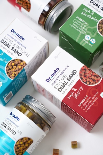 닥터뉴토 대표제품 듀얼샌드 3종 이미지. 사진=대상펫라이프