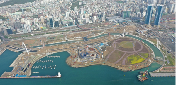 부산항 북항 재개발 사업지내 해양문화지구 모습. 출처=부산항만공사