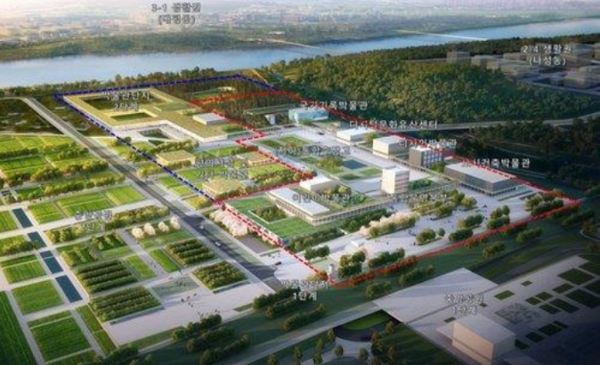 국립 박물관단지 조감도. 출처=행복청