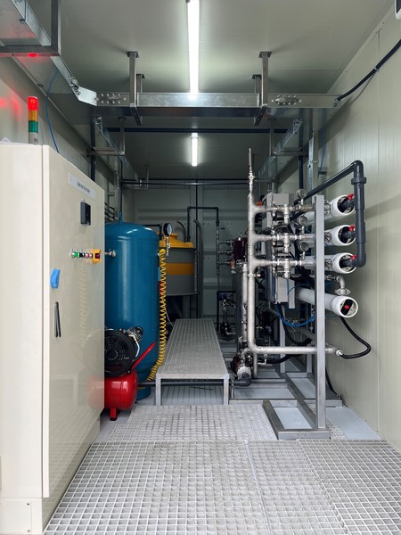 CSRO 하수처리장 파일럿테스트 내부 공정. 사진= SK에코플랜트