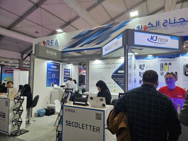 사우디아라비아 수도 리야드에서 진행된 중동 최대 IT 전시회 ‘LEAP 2024’에 마련된 한국관. 사진=연합뉴스.