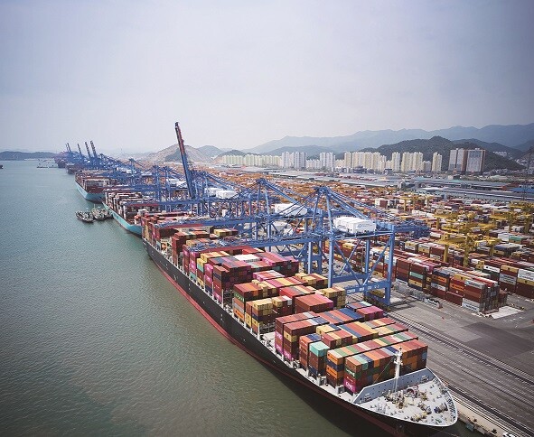 부산항 신항 전경. 사진=부산항만공사