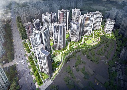 힐스테이트 두정역  조감도