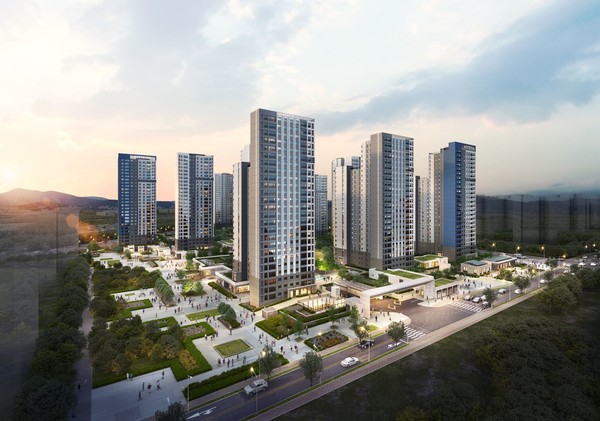 평택고덕 A64블록 민간참여 공공주택건설사업 투시도