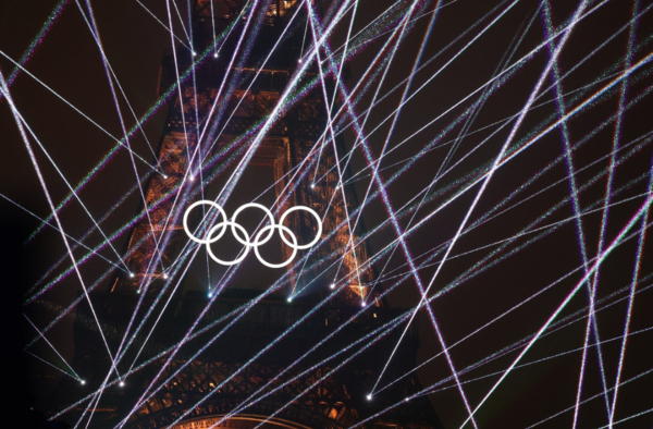 파리올림픽 레이저쇼. 사진=연합뉴스