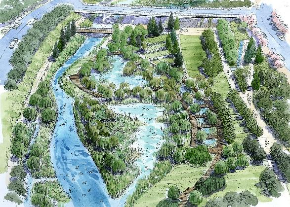 여의도샛강생태공원(1997, 2008). 사진제공= 서안