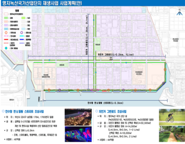 명지녹산국가산업단지 재생사업 계획안. 출처=부산시