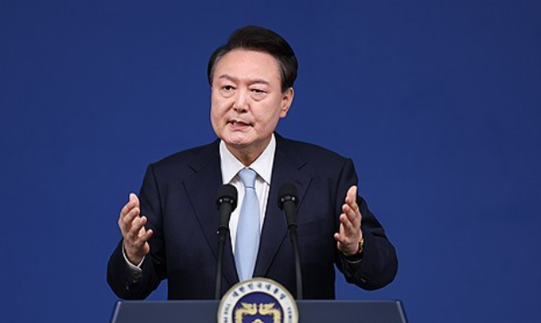 윤석열 대통령이 국정 브리핑을 열고 있다. 사진=연합뉴스