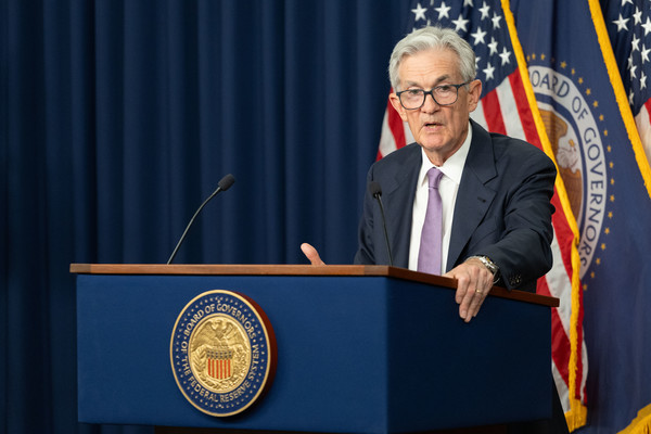 제롬 파월 미국 연방준비제도(Fed·연준) 의장이 9월 17~18일(현지 시각) 워싱턴 DC에서 열린 연방공개시장위원회(FOMC) 정례회의 후 기자회견을 하고 있다. 출처=연합뉴스
