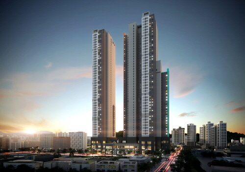 구성역 플랫폼시티45 야경투시도   출처=호반건설