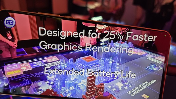 AR로 보는 스냅드래곤 시티 사진=최진홍 기자