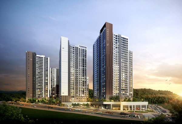 양주역 푸르지오 센터파크 야경 투시도