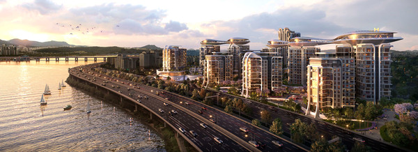 디에이치 한강 조감도