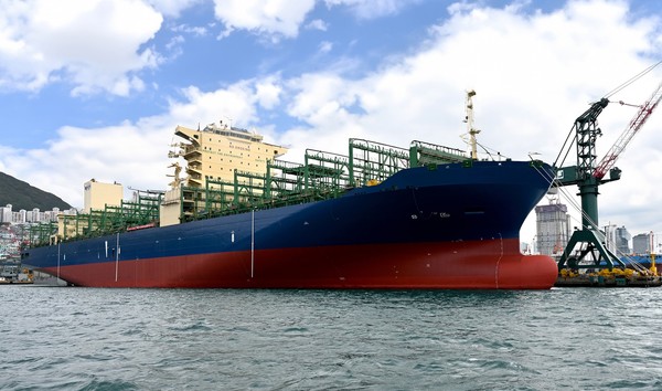 HJ중공업이 수주한 7900TEU급 컨테이너선. 사진=HJ중공업