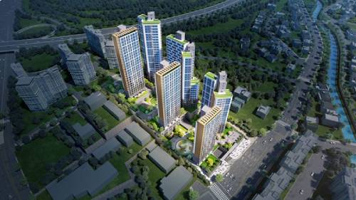 안양 아카디아 포레  조감도