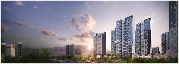 상봉역4구역 가로주택정비사업 'Lynn.에디션514' 투시도. 사진=우미건설