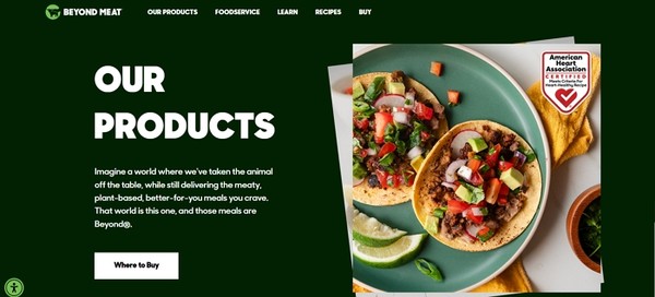 사진=비욘드 미트 홈페이지 갈무리