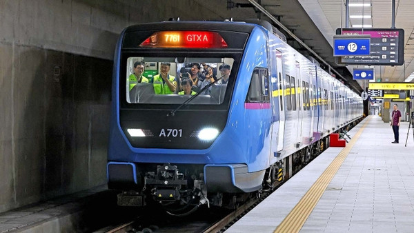 수도권광역급행철도(GTX)-A 시운전 철도차량 모습. 사진=연합뉴스