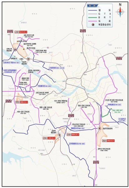 1기 신도시 광역교통 추진 사업. 자료=국토교통부