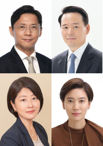 (위 왼쪽부터 시계바늘 방향으로) 허서홍 GS리테일 대표, 허진수 SPC그룹 사장, 임세령 대상홀딩스 부회장, 이선정 CJ올리브영 대표. 사진=각 사