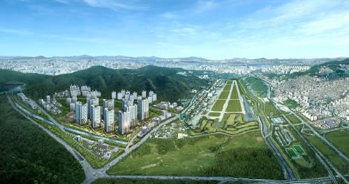 판교밸리 제일풍경채 조감도